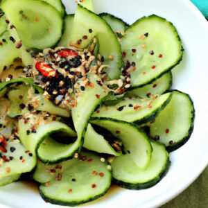 Asian Cucumber Salad with Sesame Ginger Dressing Refreshing Salad Recipe