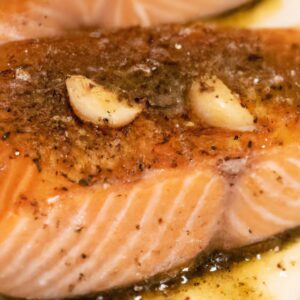 Baked Salmon with Olive Oil and Garlic Easy Main Dish Recipe