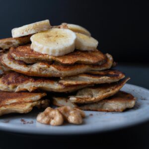 Banana Nut Protein Pancakes Healthy Breakfast Recipe