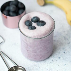 Blueberry Coconut Protein Smoothie Healthy Breakfast Recipe