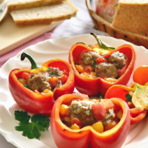 Breakfast Stuffed Bell Peppers Delicious Morning Recipe