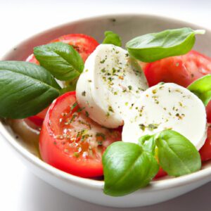 Caprese Salad with Fresh Mozzarella Tomatoes and Basil Classic Recipe