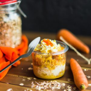 Carrot Cake Overnight Oats Healthy Snack Recipe