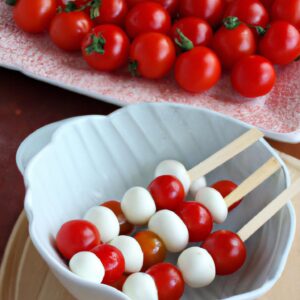 Cherry Tomatoes with Fresh Mozzarella and Basil Easy Snack Recipe