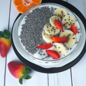 Chia Seed Yogurt Parfait with Fresh Fruit Healthy Breakfast Recipe