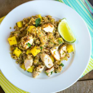 Chicken and Mango Quinoa Salad with Cilantro Lime Dressing Healthy Salad Recipe