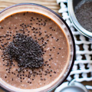 Chocolate Peanut Butter Chia Seed Pudding with Coconut Milk Dessert Recipe