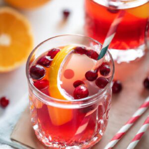 Cranberry Orange Spritzer Refreshing Beverage Recipe