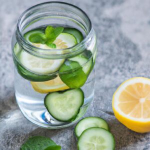 Cucumber Lemon Mint Infused Water Refreshing Beverage Recipe