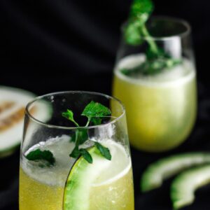 Cucumber Melon Cooler Refreshing Beverage Recipe