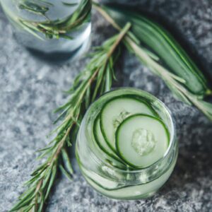 Cucumber Rosemary Infused Water Refreshing Beverage Recipe