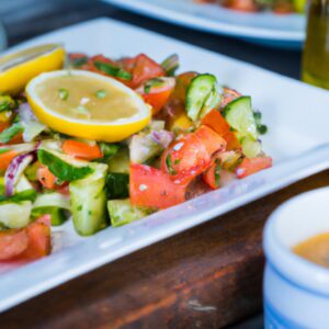 Cucumber and Tomato Salad with Lemon Dijon Dressing Side Dish Recipe