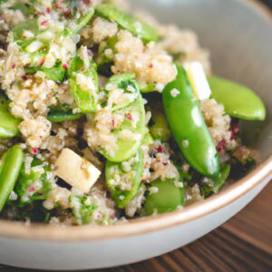 Edamame and Quinoa Salad Healthy Snack Recipe