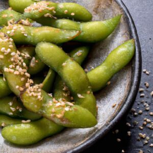 Edamame with Sesame Seeds Healthy Snack Recipe