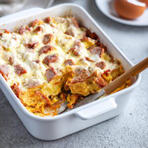 Egg White and Turkey Sausage Breakfast Casserole Healthy Breakfast Recipe