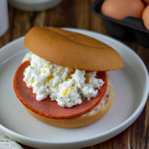 Egg White and Turkey Sausage Breakfast Sandwich Healthy Breakfast Recipe