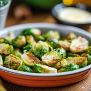 Garlic Butter Roasted Brussels Sprouts Easy Side Dish Recipe