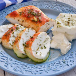 Greek Stuffed Chicken Breast with Tzatziki Sauce Main Dish Recipe