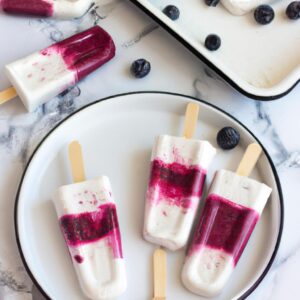 Greek Yogurt and Berry Popsicles Healthy Snack Recipe