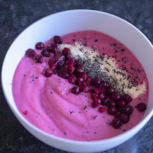 Greek Yogurt and Berry Smoothie Bowl Healthy Snack Recipe