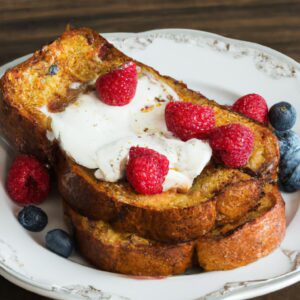 Greek Yogurt and Berry Stuffed French Toast Breakfast Recipe