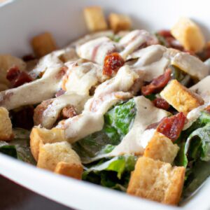 Grilled Chicken Caesar Salad with Homemade Dressing Lunch Recipe