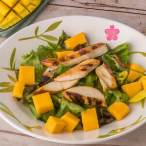 Grilled Chicken and Mango Salad with Mixed Greens Refreshing Salad Recipe