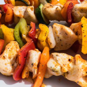 Grilled Chicken and Vegetable Kebabs BBQ Recipe