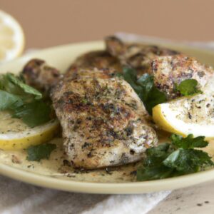 Grilled Chicken with Lemon and Herbs Healthy Main Dish Recipe