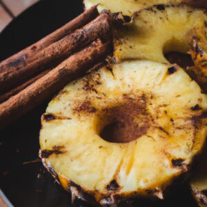 Grilled Pineapple with a Sprinkle of Cinnamon Easy Dinner Recipe