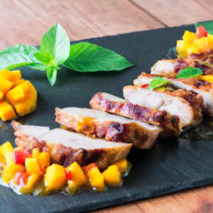 Grilled Pork Tenderloin with Mango Salsa Main Dish Recipe