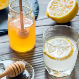 Homemade Lemonade Sweetened with Honey Refreshing Dinner Beverage