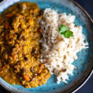 Lentil Curry with Brown Rice Flavorful Dinner Recipe