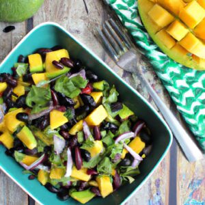 Mango and Black Bean Salad with Cilantro Lime Dressing Refreshing Salad Recipe