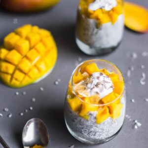 Mango and Coconut Chia Pudding Healthy Dinner Recipe