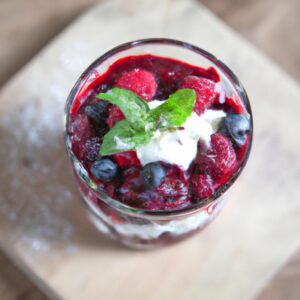 Mixed Berry Parfait with Coconut Yogurt Healthy Dessert Recipe