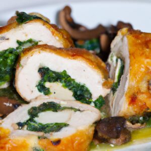 Mushroom and Spinach Stuffed Chicken Breast Delicious Main Dish