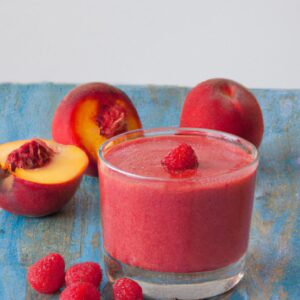 Peach Raspberry Smoothie Refreshing Beverage Recipe