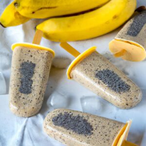 Peanut Butter Banana Chia Seed Popsicles Healthy Dessert Recipe