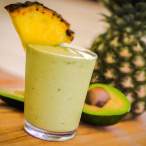 Pineapple Avocado Smoothie Refreshing Beverage Recipe