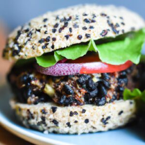 Quinoa and Black Bean Veggie Burger Plant Based Recipe