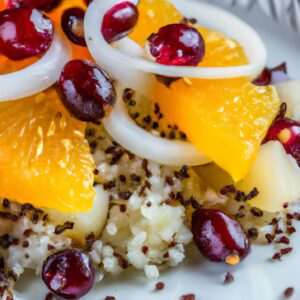 Quinoa and Cranberry Salad with Orange Poppy Seed Dressing Healthy Salad Recipe