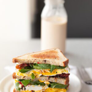 Quinoa and Veggie Breakfast Sandwich Healthy Breakfast Recipe