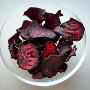 Roasted Beet Chips Healthy Snack Recipe