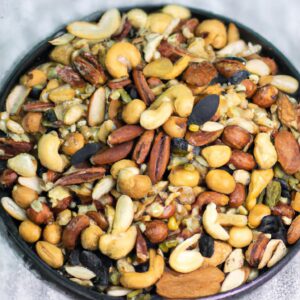 Roasted Mixed Nuts and Seeds Healthy Snack Recipe