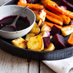 Roasted Root Vegetables with Balsamic Glaze Side Dish Recipe