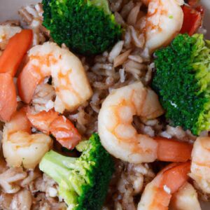 Shrimp and Broccoli Stir Fry with Brown Rice Healthy Main Dish