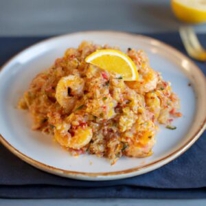 Shrimp and Quinoa Salad with Lemon Vinaigrette Main Dish Recipe