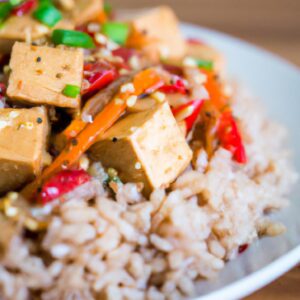 Spicy Tofu Stir Fry with Brown Rice Easy Main Dish Recipe