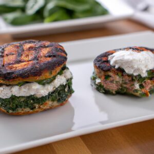 Spinach and Feta Stuffed Turkey Burgers Healthy Main Dish